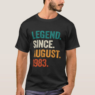 40 Legend Since August 1983 40Th T-Shirt