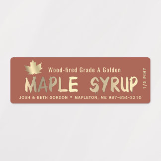 40 MAPLE GRADE LABELS in 4 SYRUP COLORS (10 each)