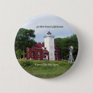 40 Mile Point Lighthouse button