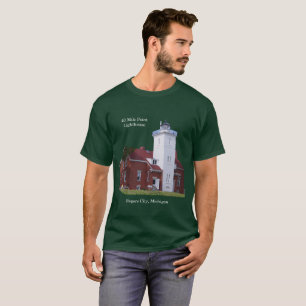 40 Mile Point lighthouse dark shirt