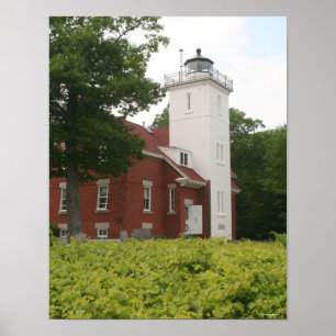 40 Mile Point Lighthouse Poster