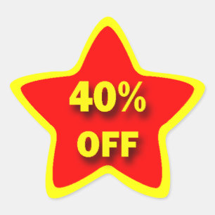40% OFF Star Stickers
