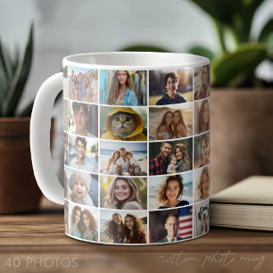 40 Photo Collage - small pics Coffee Mug