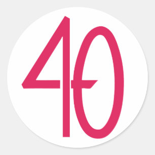 40 Pink Sticker