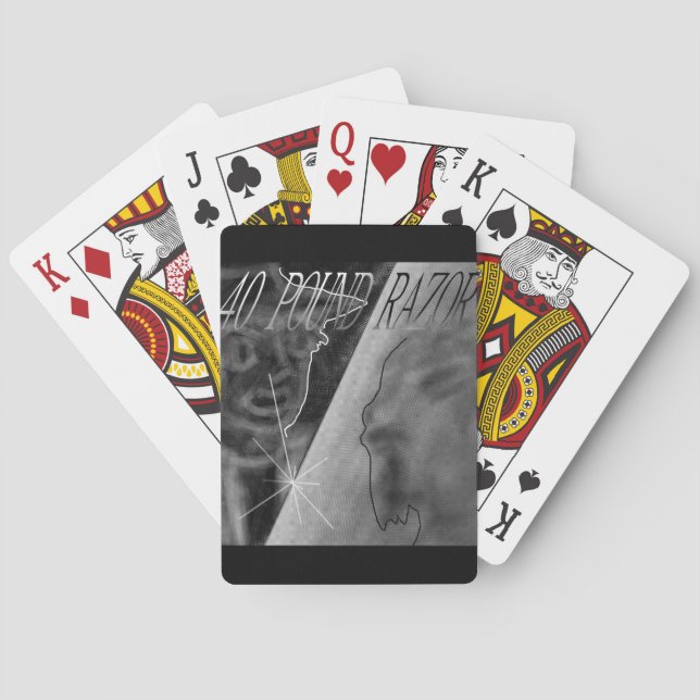 40 pound razor playing cards (Back)