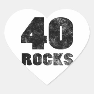 40 Rocks Heart Sticker