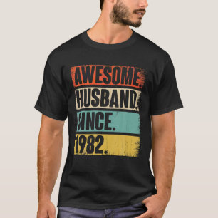 40 Wedding Aniversary Gift Him - Awesome Husband S T-Shirt