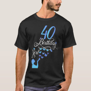 40 Women's  40th Birthday 1982 Round Birthday T-Shirt
