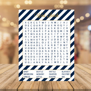 40 Word Search Baby Shower Games Notepad
