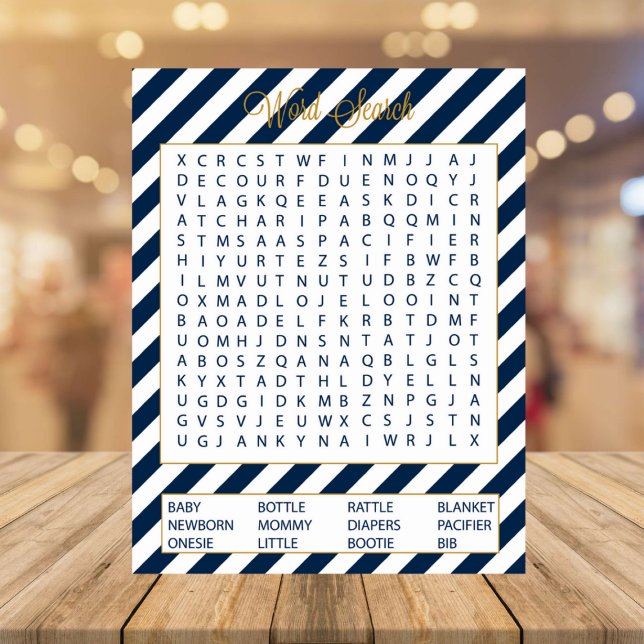 40 Word Search Baby Shower Games Notepad (Creator Uploaded)