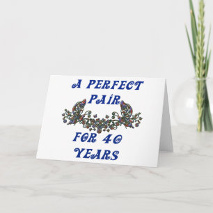40  Year Anniversary Card