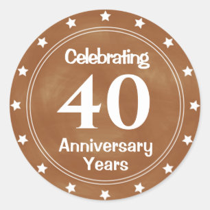 40 Year Anniversary Envelope Seal