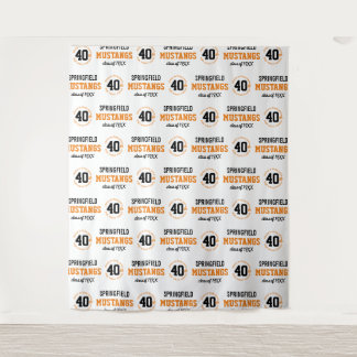 40 Year High School Reunion Step Repeat Backdrop Tapestry