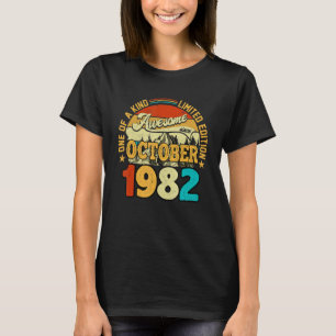 40 Year Old Awesome Since October 1982 40th Birth T-Shirt