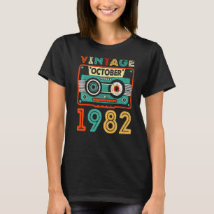 40 Year Old Awesome Since October 1982 40th Birth T-Shirt