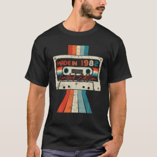 40 Year Old Birthday Gifts Made In 1982 Cassette T T-Shirt