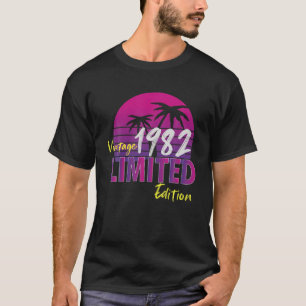 40 Year Old Gifts Vintage 1982 Limited Edition 40T T-Shirt