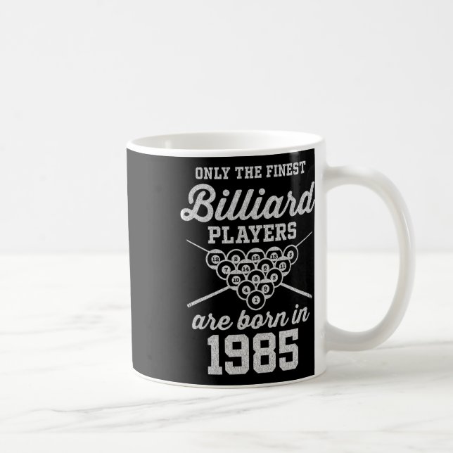 40 Year Old Pool Player 40th Birthday Billiards  Coffee Mug (Right)