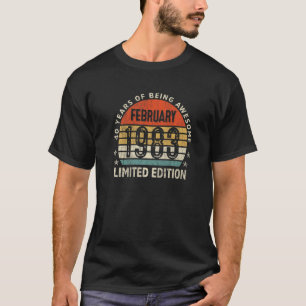40 Year Old Vintage February 1983 40th Birthday T-Shirt