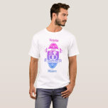 40 Year traditional ruby 40th  wedding anniversary T-Shirt<br><div class="desc">You can customise the husband and wife names. If you would like any help personalising this design please feel free to use to ask this design a button, which is immediately below this text. A romantic pink and blue coat of arms style wedding anniversary design. This design is for people...</div>