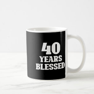 40 Years Blessed 40th Birthday Christian Religious Coffee Mug