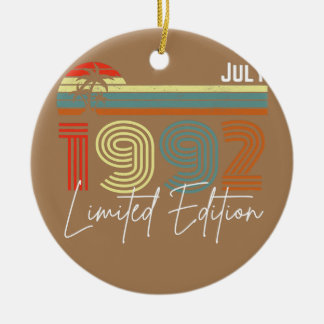 40 years July 1982 vintage limited edition Ceramic Tree Decoration