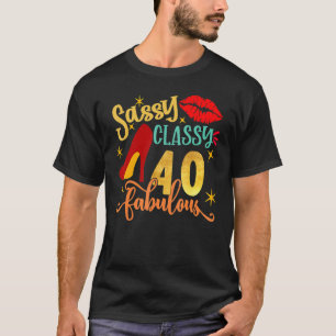 40 Years Old 40 & Fabulous Since 1982 40th Birthd T-Shirt