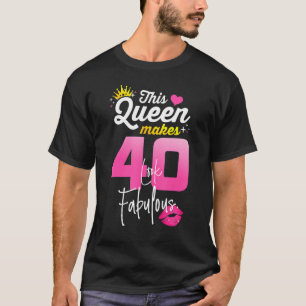 40 Years Old  40 & Fabulous Since 1982 40th Birthd T-Shirt