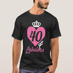 40 Years Old 40 & Fabulous Since 1982 40th Birthd T-Shirt