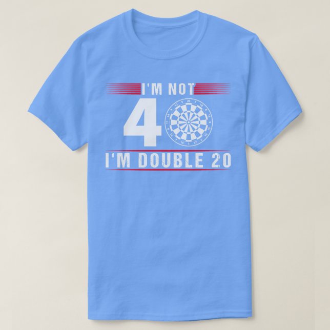 40 Years Old Darts Gift T-Shirt (Design Front)