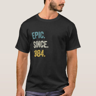 40 Years Old Epic Since 1984 40th Birthday Long Sl T-Shirt