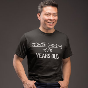 40 Years Old Equation Funny 40th Birthday Math T-Shirt