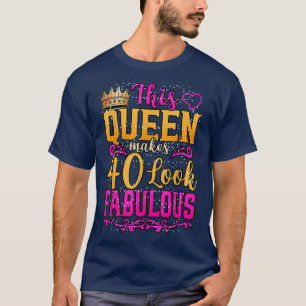 40 Years Old Gifts 40 & Fabulous Since 1982 40th B T-Shirt