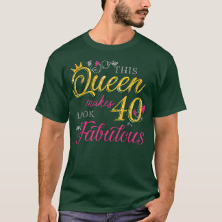40 Years Old Gifts 40 & Fabulous Since 1982 40th B T-Shirt