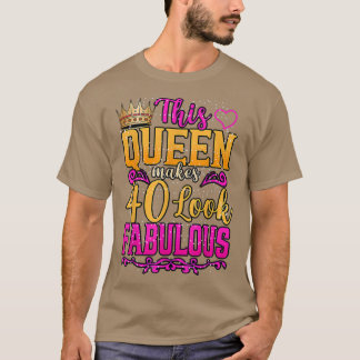 40 Years Old Gifts 40 & Fabulous Since 1982 40th B T-Shirt