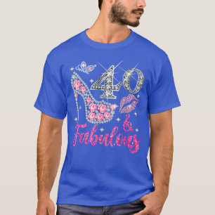 40 Years Old Gifts 40 & Fabulous Since 1982 40th B T-Shirt