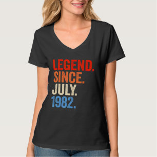 40 Years Old  Legend Since July 1982 40th Birthday T-Shirt