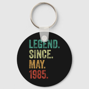 40 Years Old Legend Since May 1985 40th Birthday Key Ring