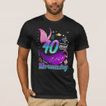 40 Years Old Mermaid 40th Birthday Wife Girlfriend T-Shirt<br><div class="desc">40 Years Old Gift for Mermaid 40th Birthday Wife Girlfriend.</div>