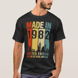 40 Years Old Vintage 1982 40th Birthday 7 T-Shirt