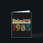 40 Years Old Vintage 1985 Cette Tape 40th Birthday Card<br><div class="desc">40 Years Old Vintage 1985 Cette Tape 40th Birthday Retro</div>