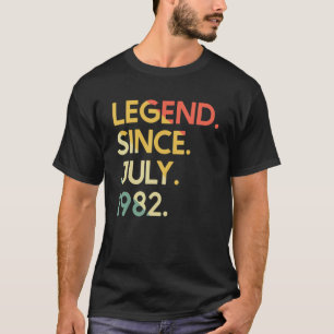 40 Years Old Vintage Legend Since July 1982 40th B T-Shirt