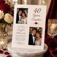 40 Years Together Wedding Anniversary Photo