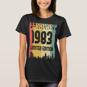 40 Years Vintage Legend Since February 1983 40th B T-Shirt