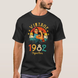 40 Yearsold  Vintage 1982 Original Parts 40th Birt T-Shirt