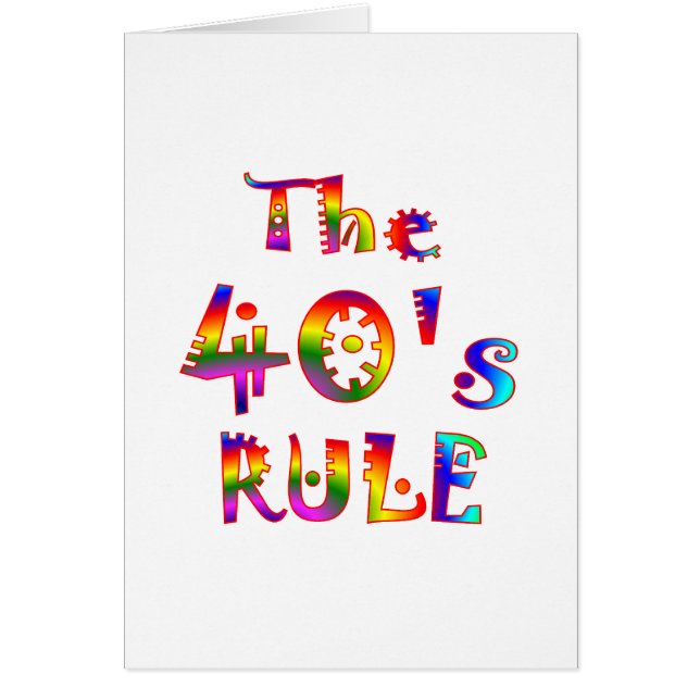40s Rule (Front)