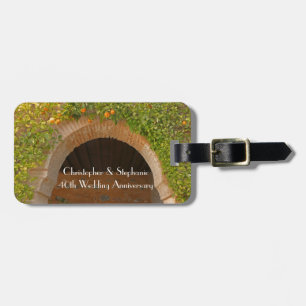 40th Anniversary Arch Archway with Oranges Luggage Tag
