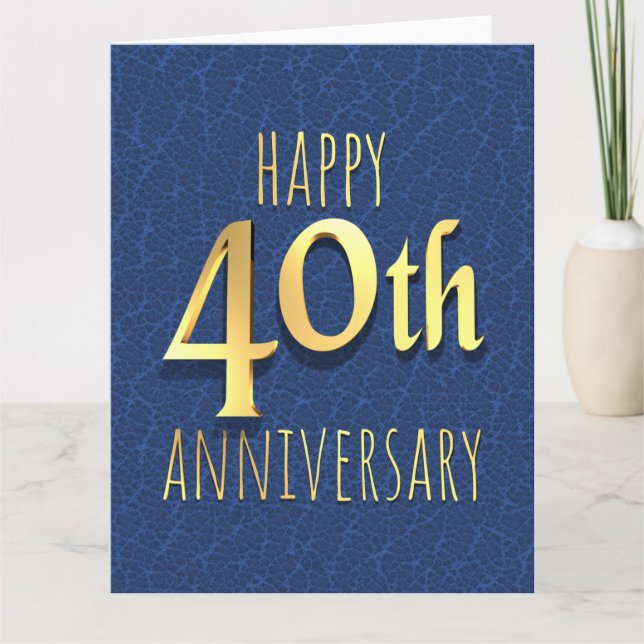 40th Anniversary Card (Front)