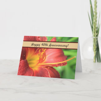 40th Anniversary Celebration Card