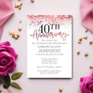 40th Anniversary Invitation